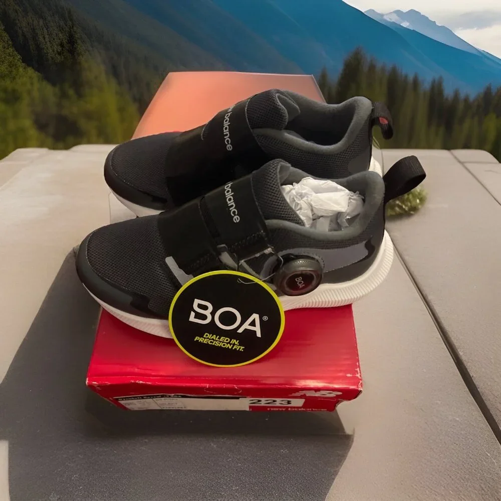 NWT Shoes New Balance Kids Dynasoft‎ Reveal v4 BOA® (Littles) Sz 12.5 M Black